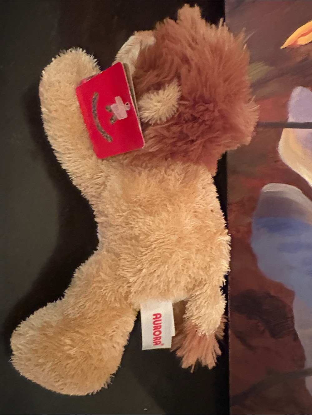 NWT Aurora Plush Tan Lion with Fluffy Mane - Soft Cuddly Toy